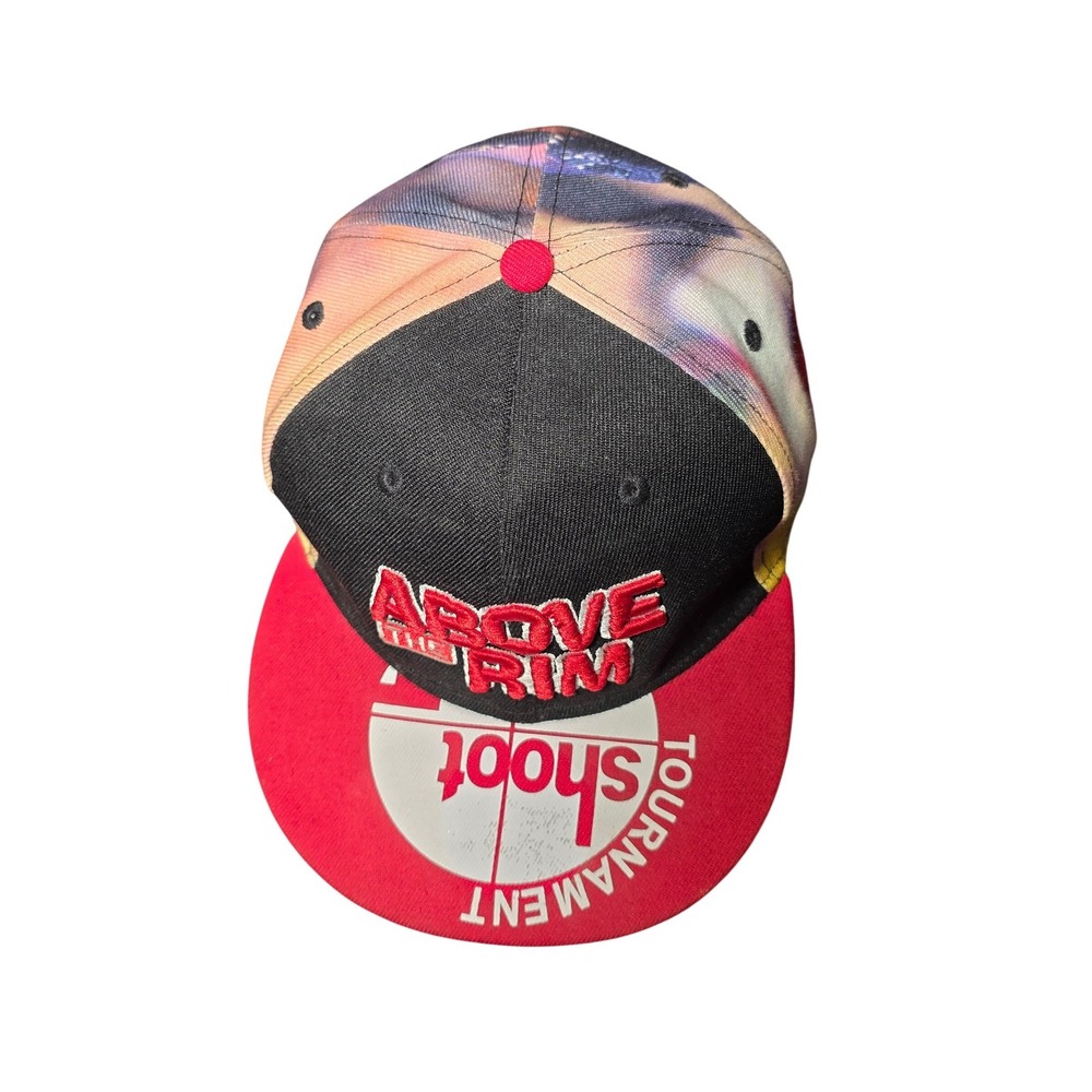 Headgear Classics 2Pac Above The Rim 1994 Snapback Hat Black Red Tupac Shakur